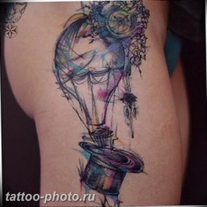 фото тату воздушный шар 22.12.2018 №016 - photo tattoo balloon - tattoo-photo.ru