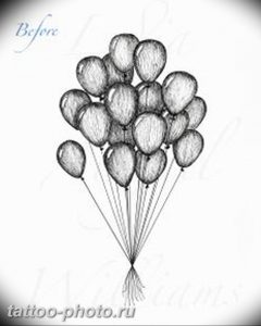 фото тату воздушный шар 22.12.2018 №017 - photo tattoo balloon - tattoo-photo.ru