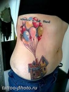 фото тату воздушный шар 22.12.2018 №026 - photo tattoo balloon - tattoo-photo.ru