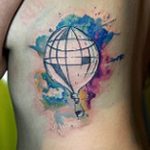 фото тату воздушный шар 22.12.2018 №028 - photo tattoo balloon - tattoo-photo.ru