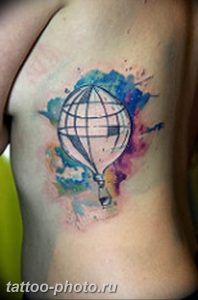 фото тату воздушный шар 22.12.2018 №028 - photo tattoo balloon - tattoo-photo.ru
