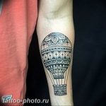 фото тату воздушный шар 22.12.2018 №030 - photo tattoo balloon - tattoo-photo.ru