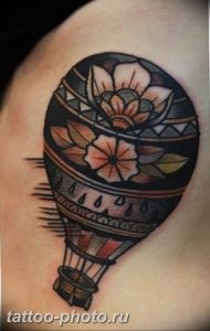 фото тату воздушный шар 22.12.2018 №034 - photo tattoo balloon - tattoo-photo.ru