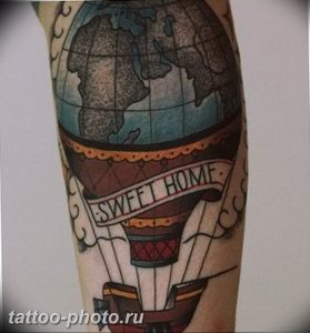 фото тату воздушный шар 22.12.2018 №038 - photo tattoo balloon - tattoo-photo.ru