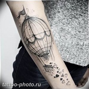 фото тату воздушный шар 22.12.2018 №039 - photo tattoo balloon - tattoo-photo.ru