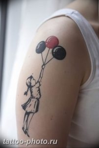 фото тату воздушный шар 22.12.2018 №040 - photo tattoo balloon - tattoo-photo.ru