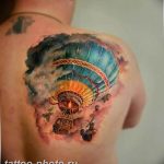 фото тату воздушный шар 22.12.2018 №041 - photo tattoo balloon - tattoo-photo.ru