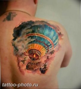 фото тату воздушный шар 22.12.2018 №041 - photo tattoo balloon - tattoo-photo.ru