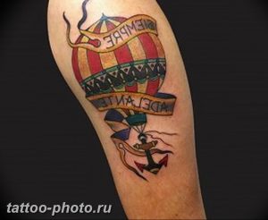 фото тату воздушный шар 22.12.2018 №047 - photo tattoo balloon - tattoo-photo.ru