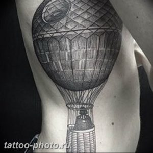 фото тату воздушный шар 22.12.2018 №048 - photo tattoo balloon - tattoo-photo.ru