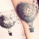 фото тату воздушный шар 22.12.2018 №052 - photo tattoo balloon - tattoo-photo.ru