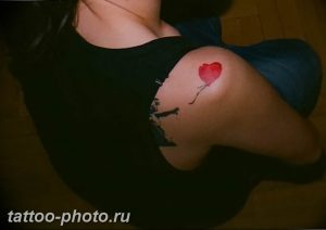 фото тату воздушный шар 22.12.2018 №056 - photo tattoo balloon - tattoo-photo.ru
