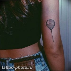 фото тату воздушный шар 22.12.2018 №061 - photo tattoo balloon - tattoo-photo.ru