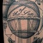 фото тату воздушный шар 22.12.2018 №062 - photo tattoo balloon - tattoo-photo.ru