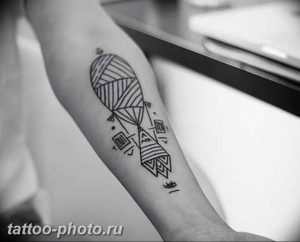 фото тату воздушный шар 22.12.2018 №063 - photo tattoo balloon - tattoo-photo.ru