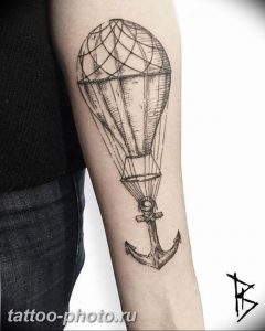 фото тату воздушный шар 22.12.2018 №064 - photo tattoo balloon - tattoo-photo.ru