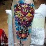 фото тату воздушный шар 22.12.2018 №065 - photo tattoo balloon - tattoo-photo.ru