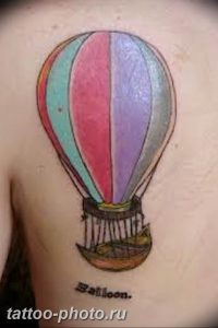 фото тату воздушный шар 22.12.2018 №069 - photo tattoo balloon - tattoo-photo.ru