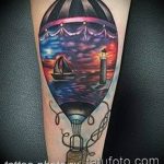 фото тату воздушный шар 22.12.2018 №071 - photo tattoo balloon - tattoo-photo.ru