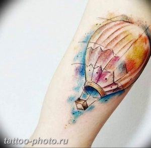 фото тату воздушный шар 22.12.2018 №076 - photo tattoo balloon - tattoo-photo.ru