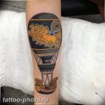 фото тату воздушный шар 22.12.2018 №084 - photo tattoo balloon - tattoo-photo.ru