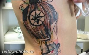 фото тату воздушный шар 22.12.2018 №088 - photo tattoo balloon - tattoo-photo.ru