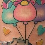 фото тату воздушный шар 22.12.2018 №089 - photo tattoo balloon - tattoo-photo.ru