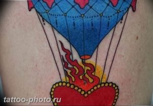 фото тату воздушный шар 22.12.2018 №091 - photo tattoo balloon - tattoo-photo.ru
