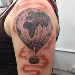 фото тату воздушный шар 22.12.2018 №093 - photo tattoo balloon - tattoo-photo.ru