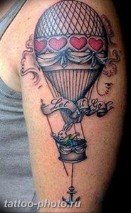 фото тату воздушный шар 22.12.2018 №094 - photo tattoo balloon - tattoo-photo.ru