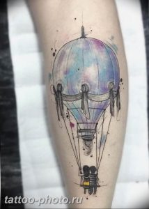 фото тату воздушный шар 22.12.2018 №095 - photo tattoo balloon - tattoo-photo.ru