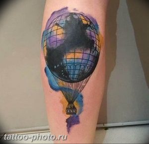 фото тату воздушный шар 22.12.2018 №097 - photo tattoo balloon - tattoo-photo.ru
