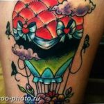 фото тату воздушный шар 22.12.2018 №098 - photo tattoo balloon - tattoo-photo.ru