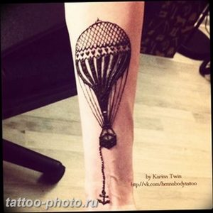 фото тату воздушный шар 22.12.2018 №105 - photo tattoo balloon - tattoo-photo.ru
