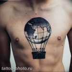 фото тату воздушный шар 22.12.2018 №113 - photo tattoo balloon - tattoo-photo.ru