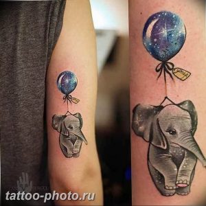 фото тату воздушный шар 22.12.2018 №117 - photo tattoo balloon - tattoo-photo.ru