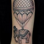 фото тату воздушный шар 22.12.2018 №121 - photo tattoo balloon - tattoo-photo.ru