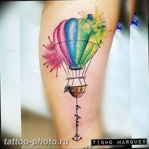 фото тату воздушный шар 22.12.2018 №123 - photo tattoo balloon - tattoo-photo.ru