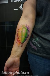 фото тату воздушный шар 22.12.2018 №131 - photo tattoo balloon - tattoo-photo.ru