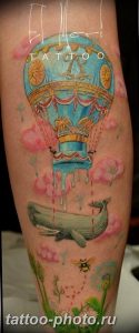 фото тату воздушный шар 22.12.2018 №140 - photo tattoo balloon - tattoo-photo.ru