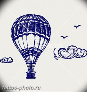 фото тату воздушный шар 22.12.2018 №143 - photo tattoo balloon - tattoo-photo.ru