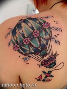 фото тату воздушный шар 22.12.2018 №159 - photo tattoo balloon - tattoo-photo.ru