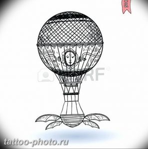фото тату воздушный шар 22.12.2018 №161 - photo tattoo balloon - tattoo-photo.ru