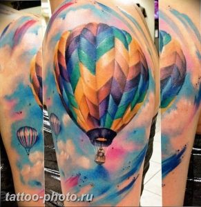 фото тату воздушный шар 22.12.2018 №165 - photo tattoo balloon - tattoo-photo.ru