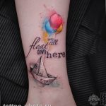 фото тату воздушный шар 22.12.2018 №168 - photo tattoo balloon - tattoo-photo.ru