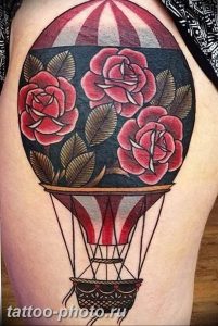 фото тату воздушный шар 22.12.2018 №175 - photo tattoo balloon - tattoo-photo.ru