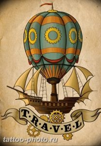 фото тату воздушный шар 22.12.2018 №192 - photo tattoo balloon - tattoo-photo.ru