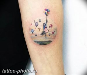 фото тату воздушный шар 22.12.2018 №206 - photo tattoo balloon - tattoo-photo.ru