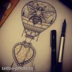 фото тату воздушный шар 22.12.2018 №221 - photo tattoo balloon - tattoo-photo.ru