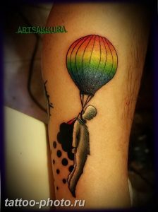 фото тату воздушный шар 22.12.2018 №223 - photo tattoo balloon - tattoo-photo.ru